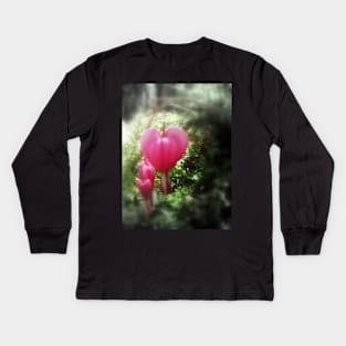 red bleeding hearts #10 Kids Long Sleeve T-Shirt